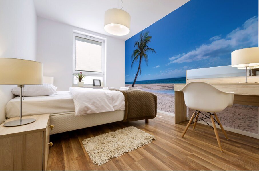 Tropical Blue Skies And White Sand Beaches Mural print
