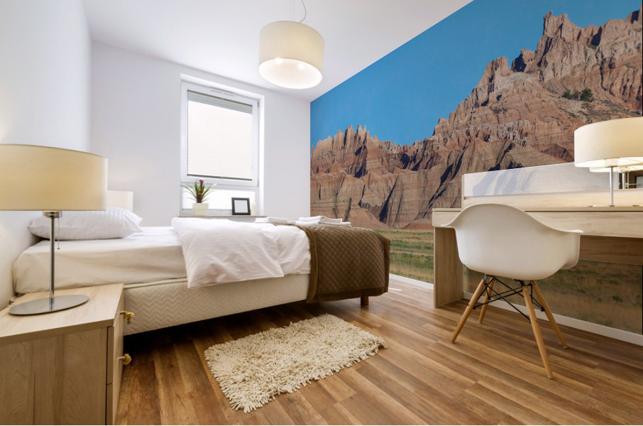 Breathtaking Panoramic Views - Badlands National Park from Conat Impression murale