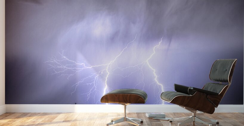 Double Lightning Strike Harmony Wall Murals