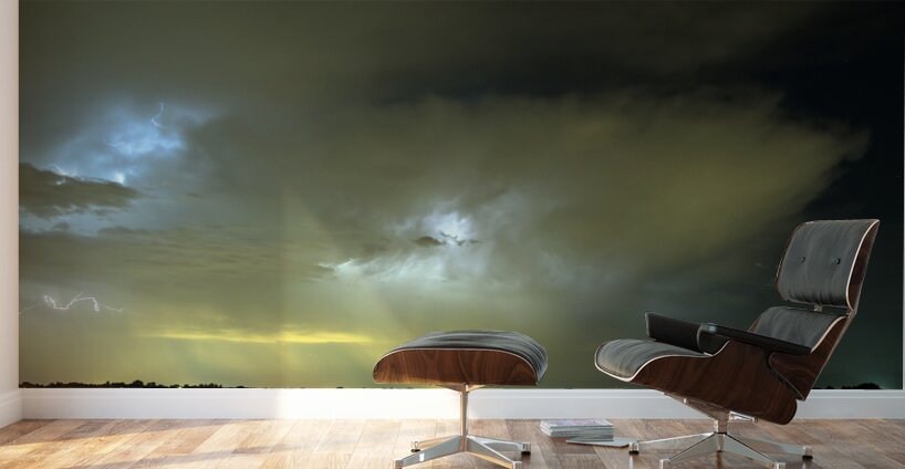 Angry Thunderstorm Skies Wall Murals