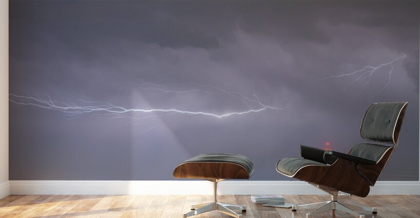 Lightning Bolting Across the Sky Wall Murals