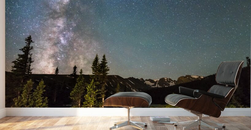 Milky Way Magic Above Longs Lake and the Indian Peaks Wall Murals