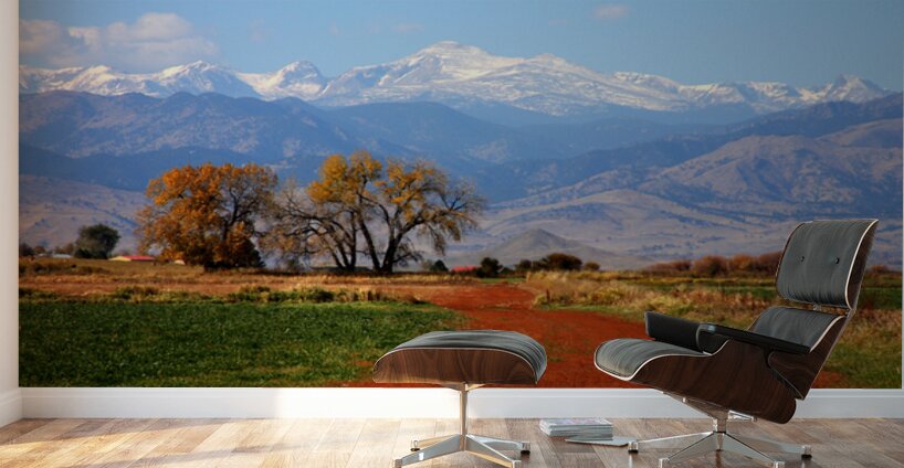 Boulder County Colorado landscape Red Road Autumn View Wall Murals