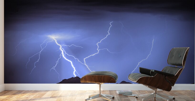 Three Strikes In the Night Wall Murals