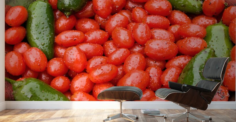 Gardens Embrace A Ruby and Emerald Harmony Wall Murals