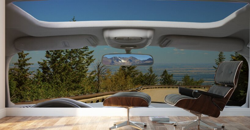 Coming Down from the High Country Window View Wall Murals