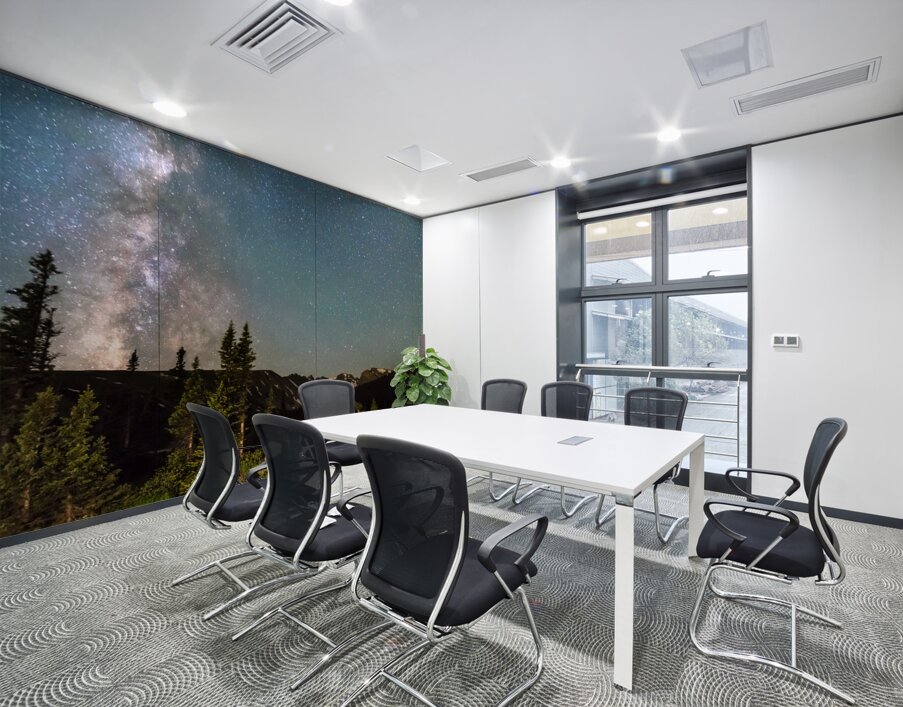 Milky Way Magic Above Longs Lake and the Indian Peaks Wall Printing