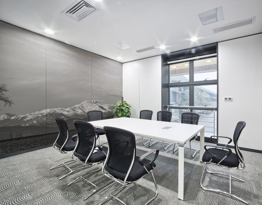 Twin Peaks Between The Trees BW Panorama Wall Printing