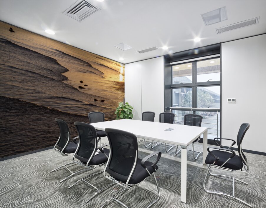 Golden Tide Wall Printing