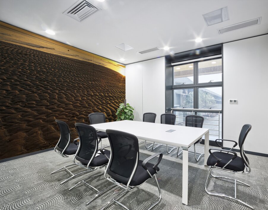 Ripples In the Sand Low Tide Golden Sunset Wall Printing