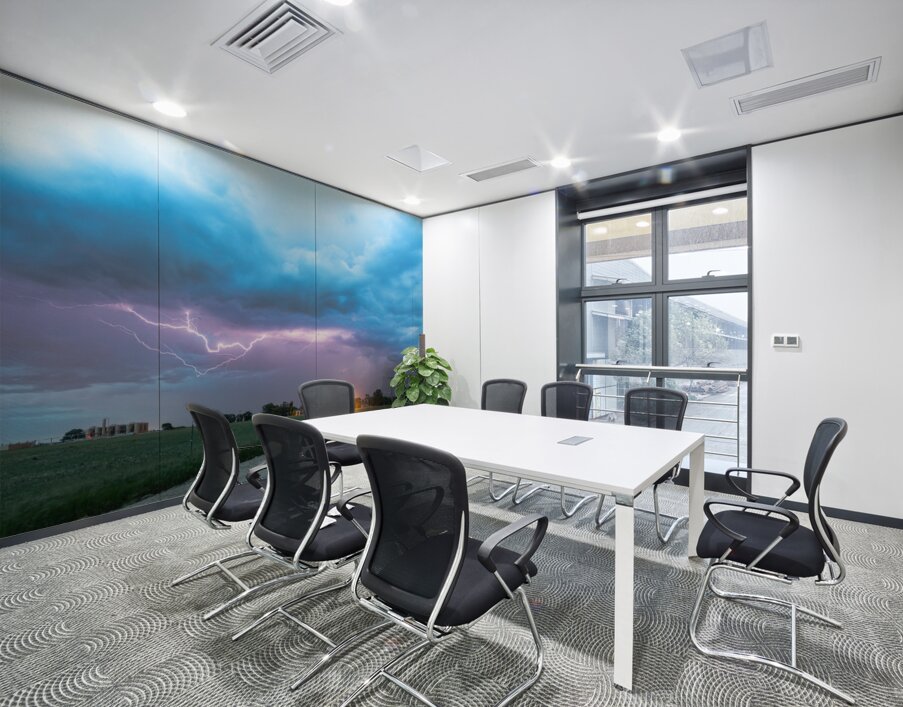 Country Dirt Road Storm Wall Printing