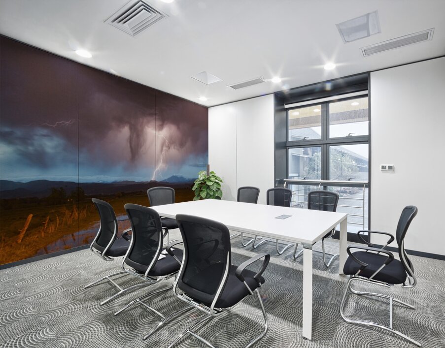 Lightning Striking Longs Peak Foothills 3 Wall Printing