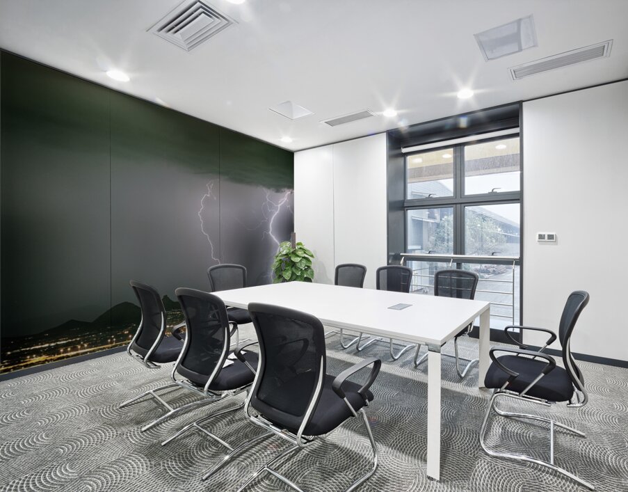 Reata Pass City Lights Lightning Strikes Wall Printing