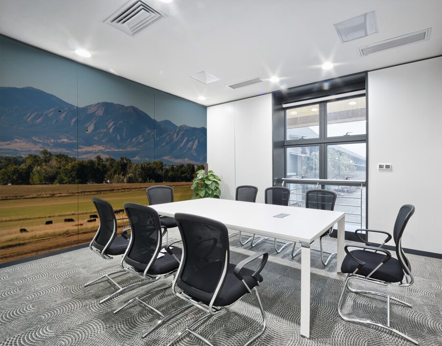 Boulder Flatirons and Cows Wall Printing