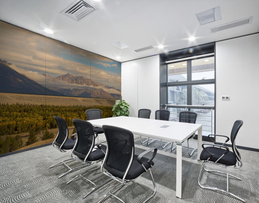 Autumn Grandeur Teton Mountain Range Wall Printing