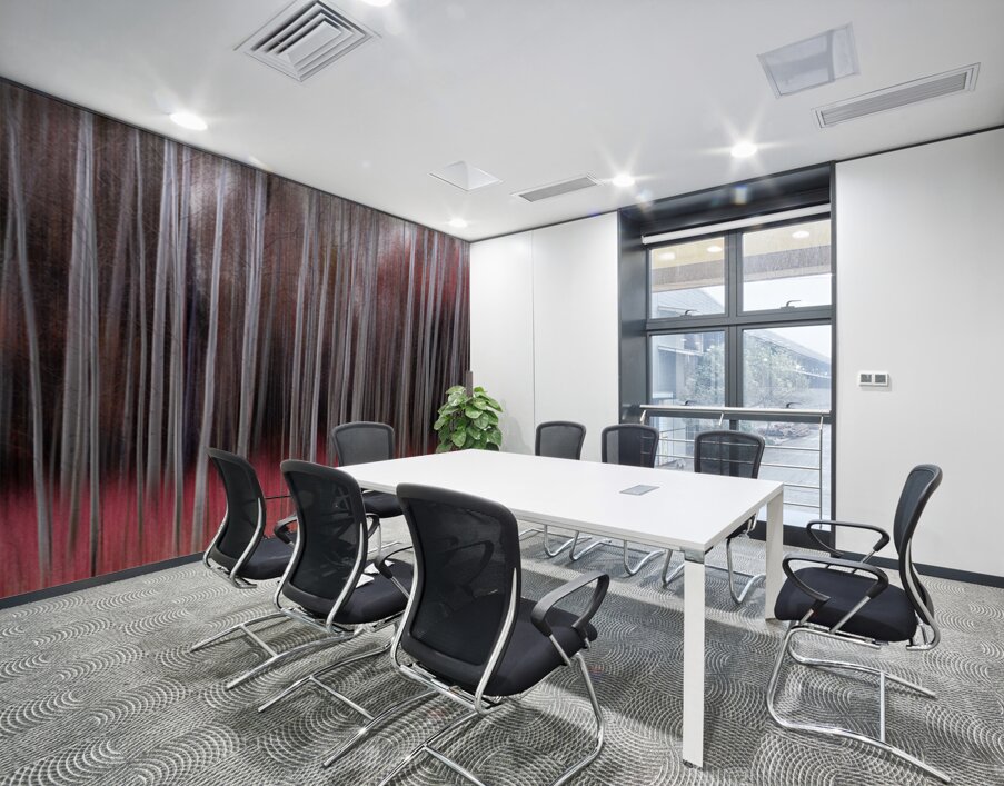 Crimson Silence in Motion Fine Art Forest Photography Print Wall Printing