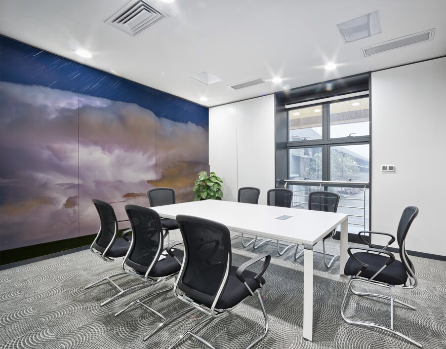 Dancing Thunderstorm Cell On The Horizon Wall Printing