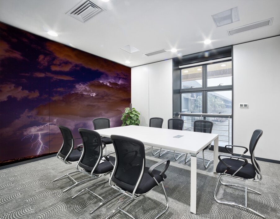 Double Lightning Strikes Over Colorado Night Storm Long Exposure Wall Printing