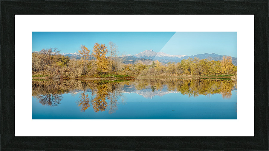 Autumn CO Twin Peaks Golden Ponds Reflections  Impression encadrée