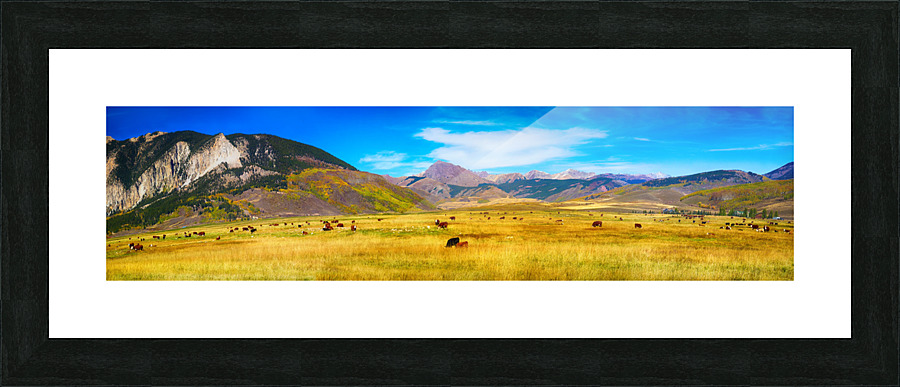 Crested Butte Panorama1  Framed Print Print