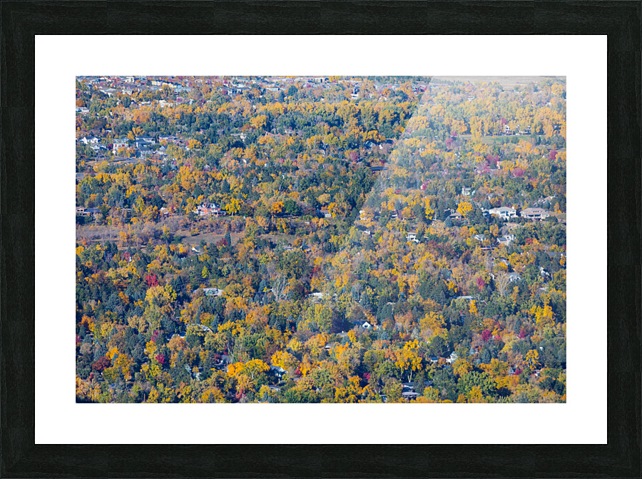 Fall Foliage Boulder Colorado Frame print