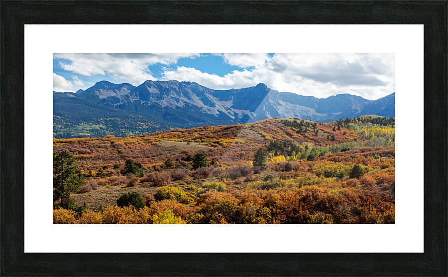 Colorado Painted Landscape Panorama PT1a  Impression encadrée