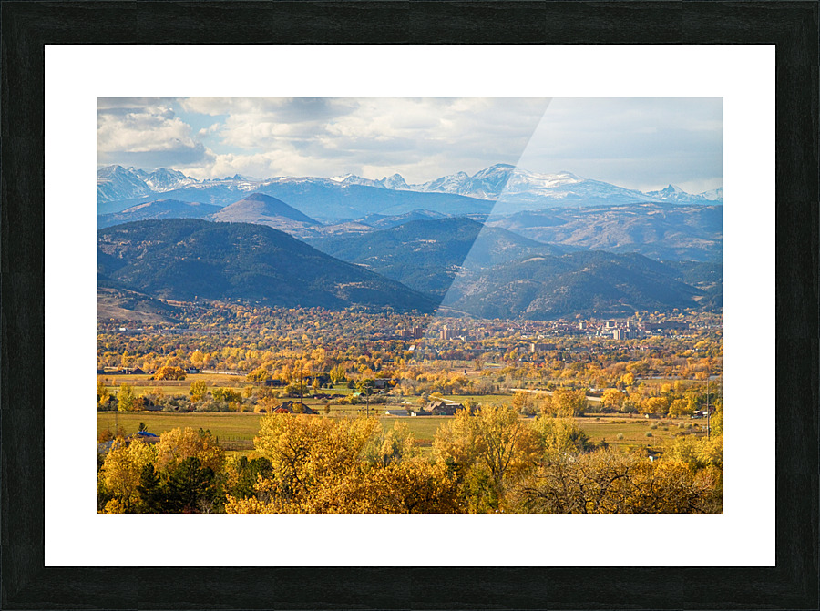 Boulder Colorado Autumn Scenic View Frame print