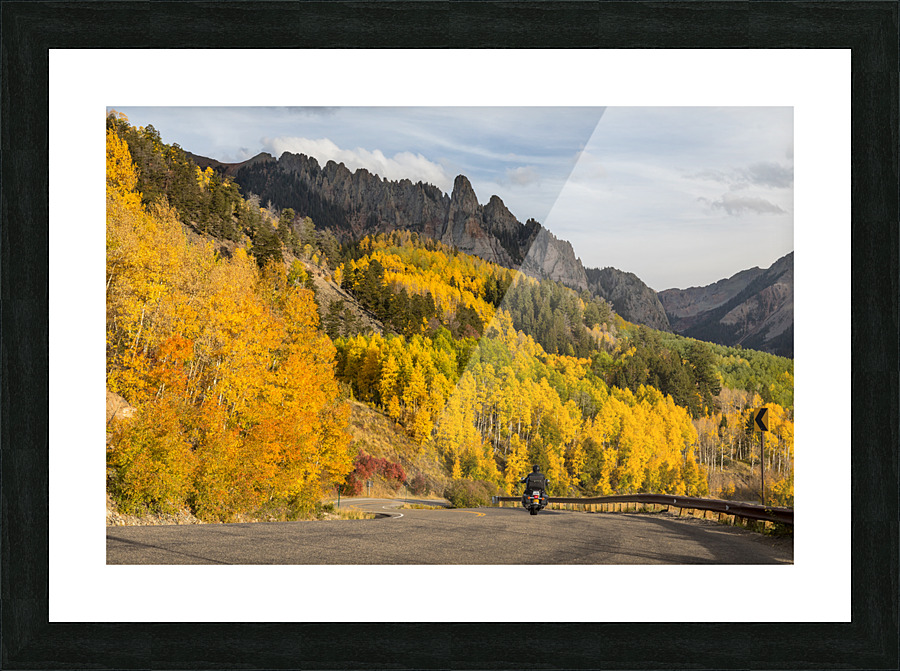 Easy Autumn Rider  Framed Print Print