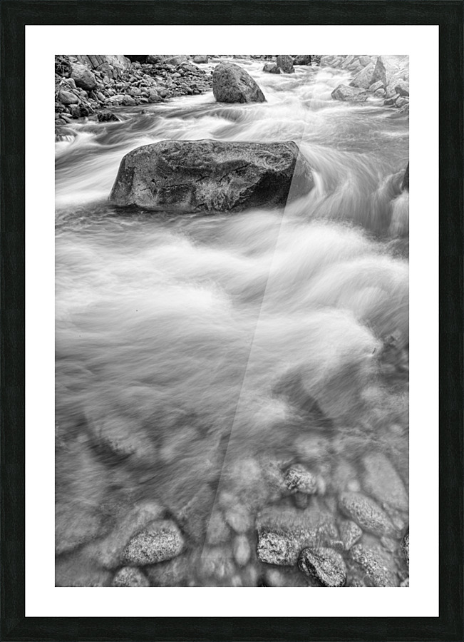 Fishermans View in Black and White  Framed Print Print