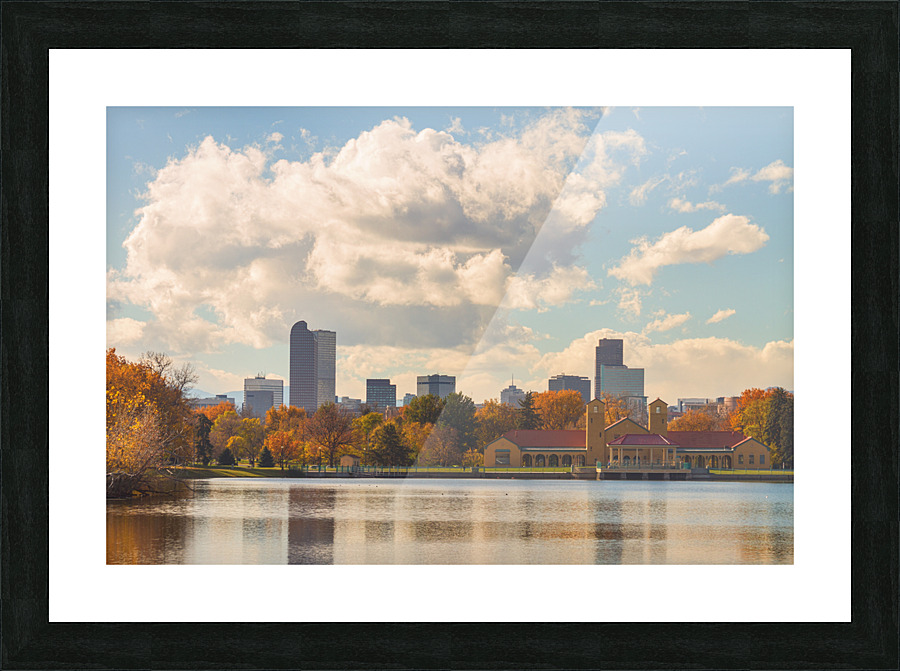 Denver Colorado Skyline Autumn View Frame print