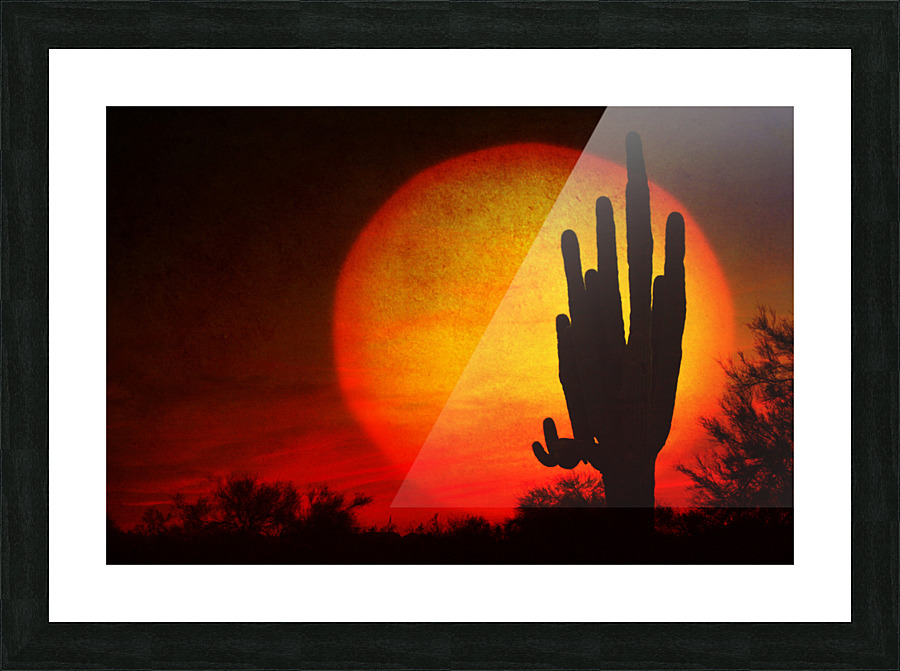 Big Southwest Sunset Picture Frame print