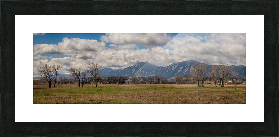 Boulder Colorado Front Range Panorama View Picture Frame print