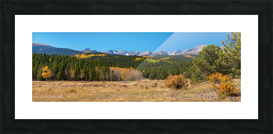 High Elevation Colorado Rocky Mountain Front Rang  Framed Print Print