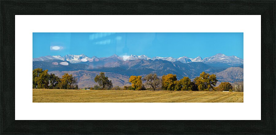 Front Range Horizon - A Boulder County Panorama  Framed Print Print