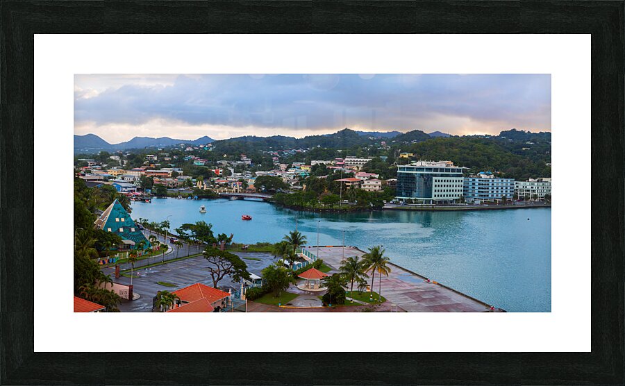 Saint Lucia Castries Panorama Part 1  Impression encadrée