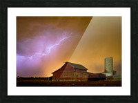 Watching Storm Farm Picture Frame print