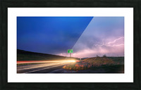 Cruising Highway 36 Into Storm Picture Frame print