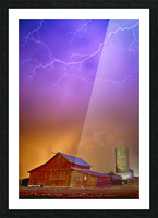 Colorful Country Storm Picture Frame print