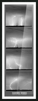 Lightning Strikes 4 Image Vertical Progressio Picture Frame print