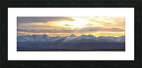 Colorado Front Range Panorama Gold Picture Frame print