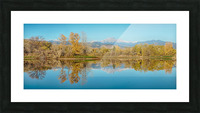 Autumn CO Twin Peaks Golden Ponds Reflections Picture Frame print