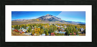 Crested Butte Town Panorama Picture Frame print