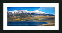 Twin Lakes Colorado Autumn Panorama Picture Frame print