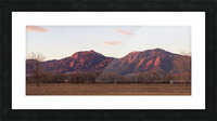 Rocky Mountain Front Range Boulder Flatiron Pano Picture Frame print