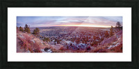 Boulder Colorado Colorful Dawn City Lights Picture Frame print