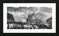 RMNP Gateway Rockies Black and White Picture Frame print