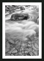 Fishermans View in Black and White Picture Frame print