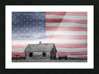 Rustic America Picture Frame print
