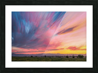 Colorado Front Range Sunset Timed Stack Picture Frame print