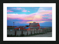 Ghost Horses Pastel Sky Timed Stack Picture Frame print